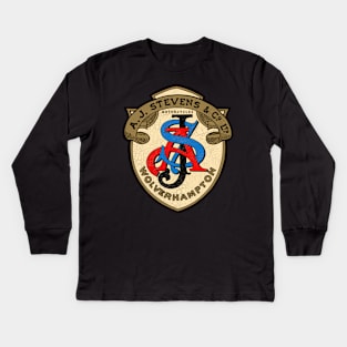 The Legendary AJS Motorcycles Of Wolverhampton Kids Long Sleeve T-Shirt